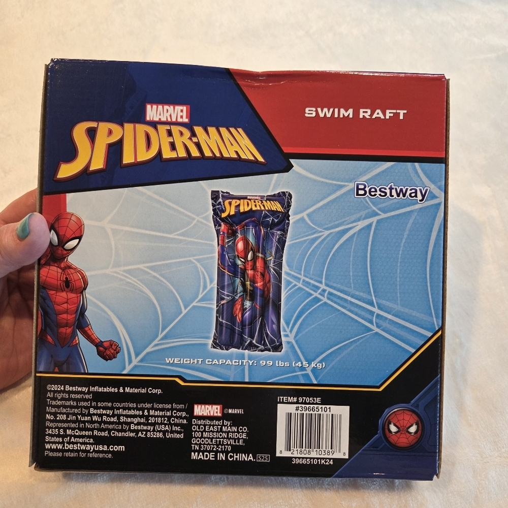 NIB Marvel Spider-Man Inflatable Swim Raft – Bestway Pool Float Ages 3+ - Picture 4 of 7